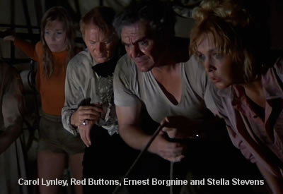 Carol Lynley, Red Buttons, Ernest Borgnine and Stella Stevens