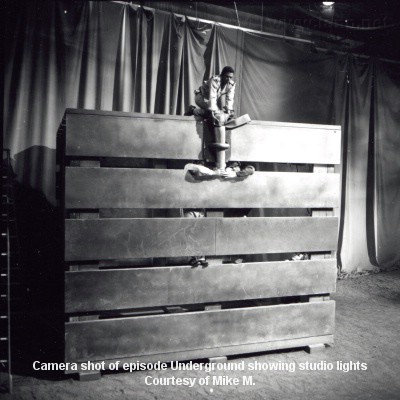 Behind scenes on Land of the Giants episode Underground
