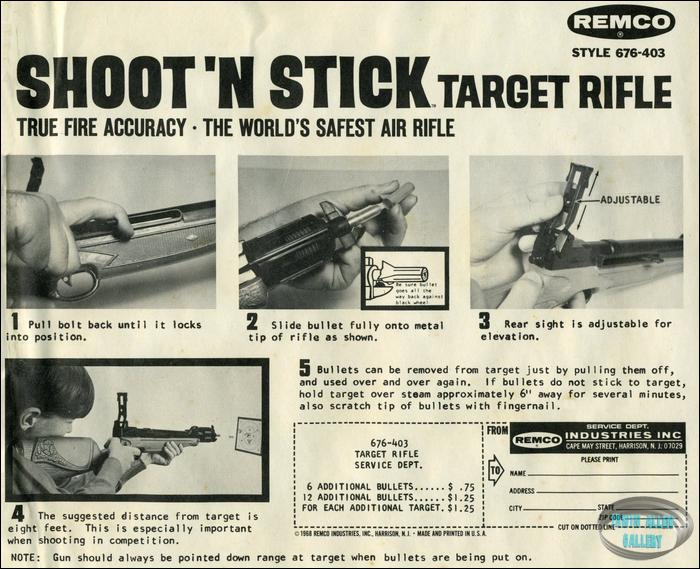 Remco Shoot 'N Stick Target Rifle