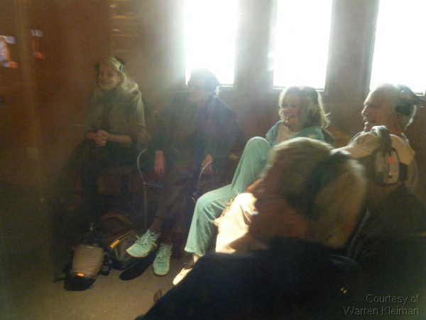 Land of the Giants cast watching The Crash for the Commentary