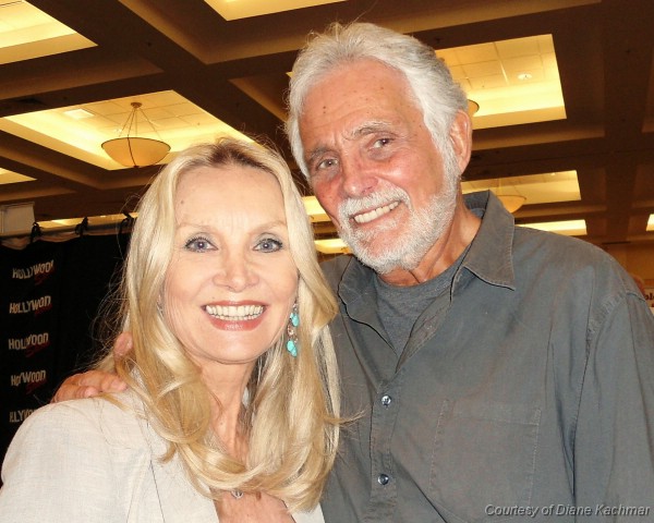 Barbara Bouchet and David Hedison at the Hollywood Show April 2012
