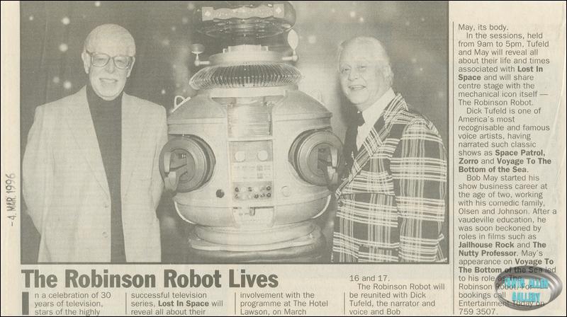 Robinson Robot visits Australia