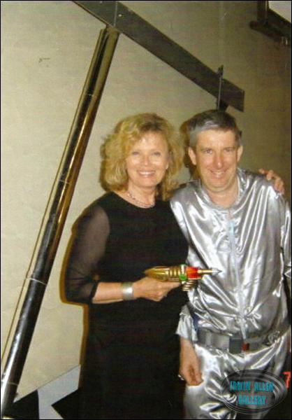 Marta Kristen with John Reid by Landing Gear Prop