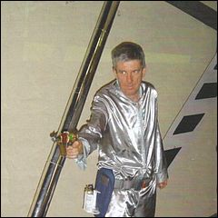 John Reid with his Jupiter 2 Landing Gear Prop