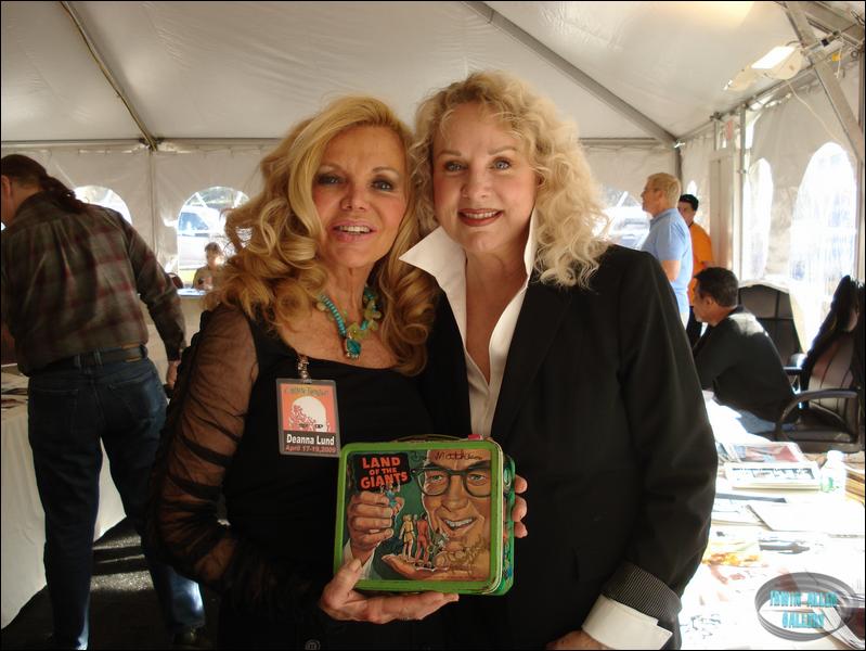 Deanna and Heather with Giants Lunchbox