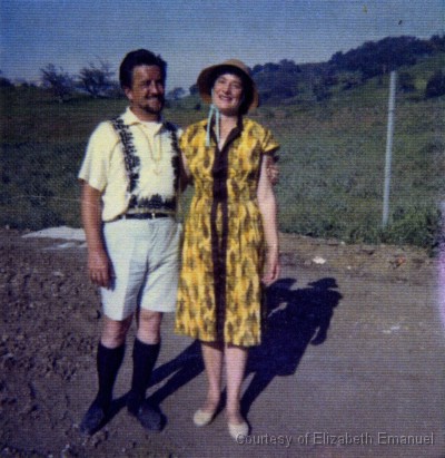 Paul Zastupnevich and Elizabeth Emanuel
