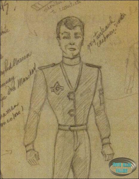 Costume Sketch of Steve Burton
