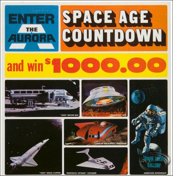 Aurora Space Age Countdown Store Sign