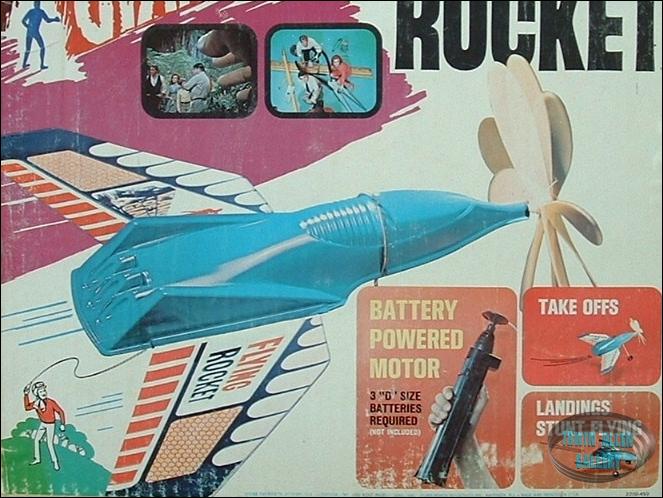 Remco Motorized Flying Rocket