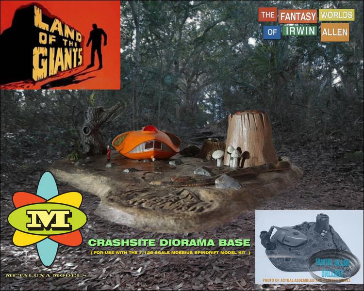 Land of the Giants Spindrift Crash Site Diorama Kit