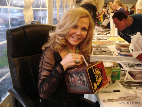 Deanna Lund with the Land of the Giants DVD Box Set