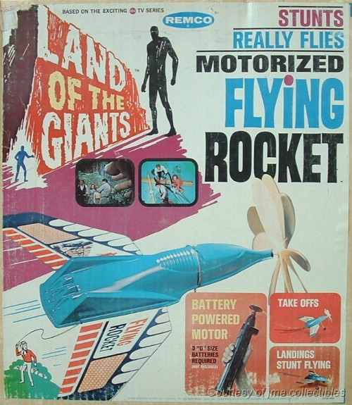 Land of the Giants Motorized Flying Rocket
