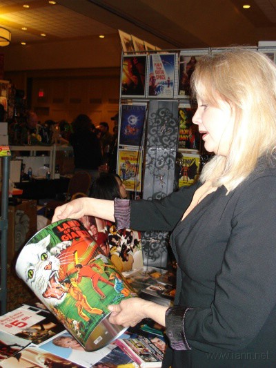 Heather Young with the Land of the Giants Wastebasket