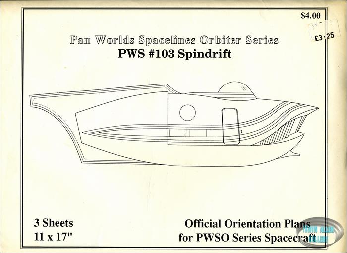 Land of the Giants Vintage PWS Orbiter Series #103 Spindrift Blueprints w Patch 