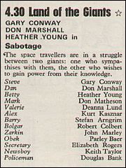 Sabotage Thursday 7th December 1972