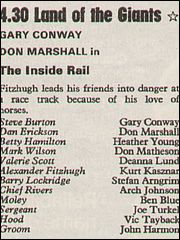 The Inside Rail Thursday 25th January 1973