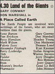 A Place Called Earth Thursday 22nd February 1973