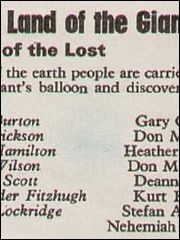 Land of the Lost Thursday 1st March 1973