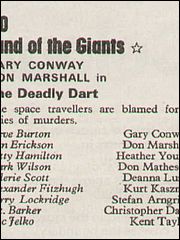 The Deadly Dart Sunday 5th August 1973