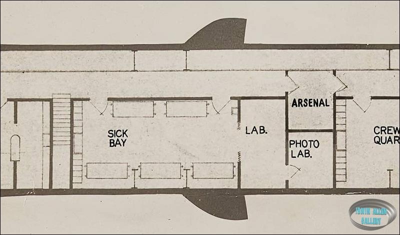 Seaview Blueprint Sick Bay and Lab