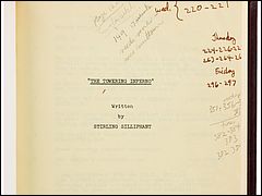 Steve McQueen Towering Inferno Script