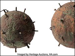 Miniature Naval Mine Filming Props