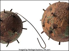 Miniature Naval Mine Filming Props