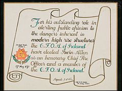 Towering Inferno Plaques