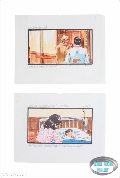 Lot #156 Swarm Original Storyboard Illustrations