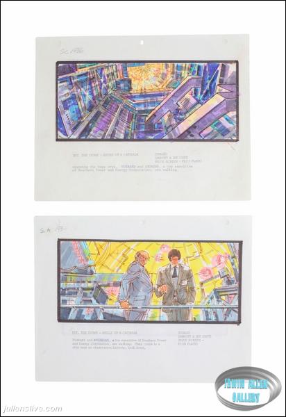 Lot #165 Swarm Original Storyboard Illustrations