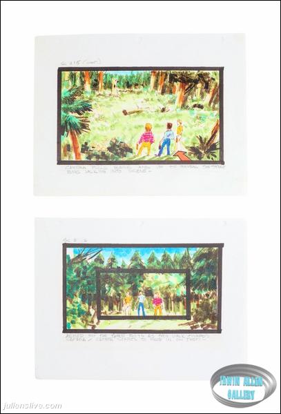 Lot #184 Swarm Original Storyboard Illustrations