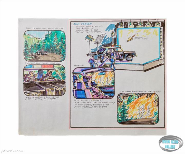 Lot #190 Fire! Original Oversized Storyboard