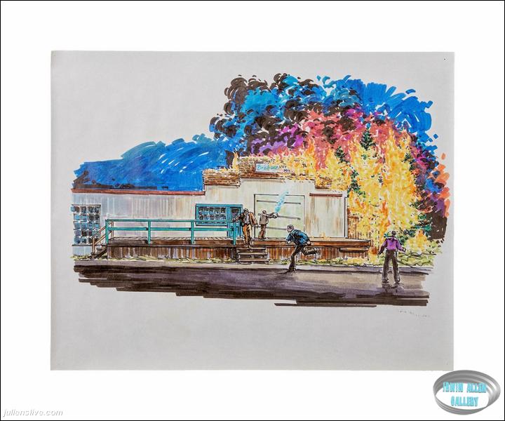 Lot #190 Fire! Original Oversized Storyboard