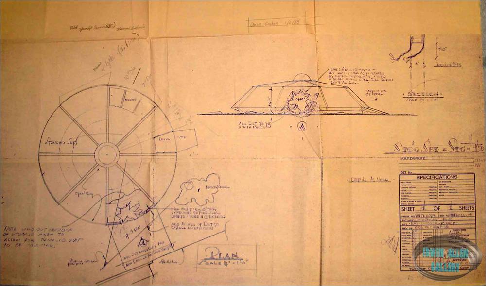 Stage 15 exterior of damaged spaceship