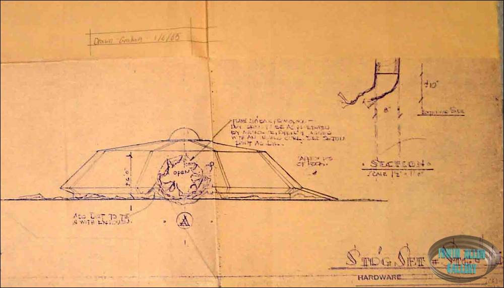 Stage 15 exterior of damaged spaceship