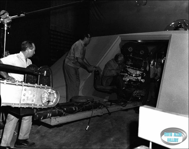 Irwin Allen directing on Jupiter 2 ramp