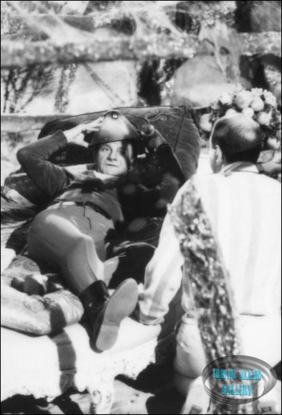 Crew member with Jonathan Harris