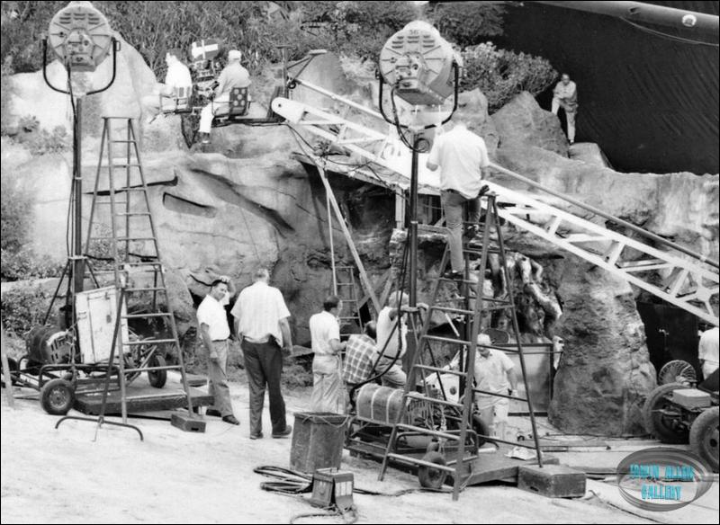 Production Crew on 20th Century Fox Moat Set