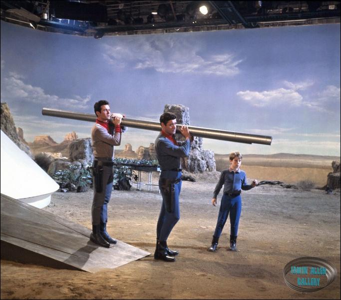 Mark, Guy and Bill on exterior set