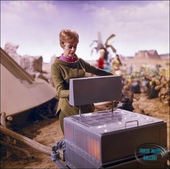 June Lockhart with Washing Machine