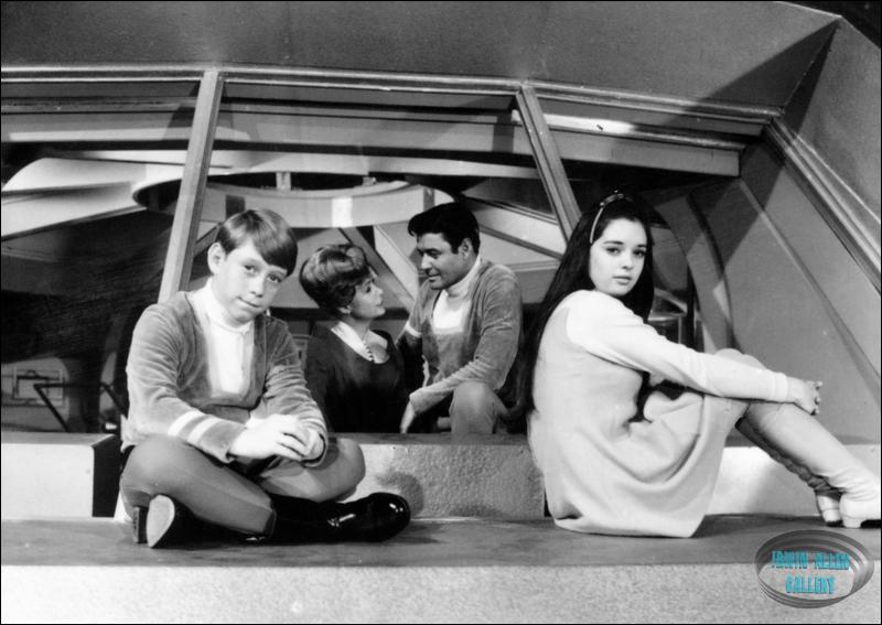 Bill, June, Guy, and Angela on Jupiter 2 Set