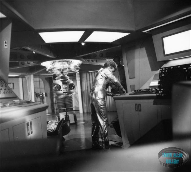 June Lockhart with a Crew Member