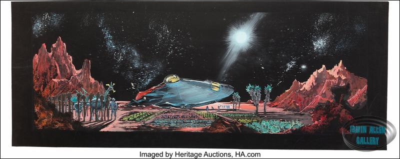 Concept Artwork of Gemini 12 Crash Site