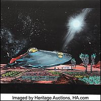 Concept Artwork of Gemini 12 Crash Site