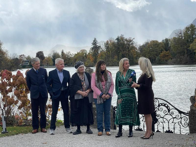 The Sound of Music Cast being interviewed by Angela Bishop for the 60th documentary in Salzburg, October 2025