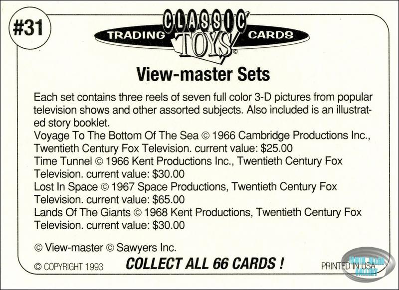 View-Master Sets #31 Back