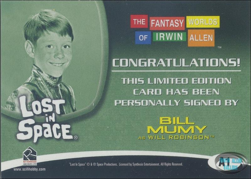 Bill Mumy Autograph Card A1 Back