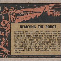 Lost in Space 40th Anniversary Reprint Card #12 Back