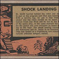 Lost in Space 40th Anniversary Reprint Card #22 Back