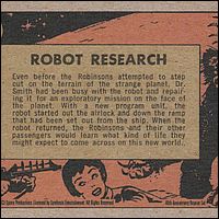Lost in Space 40th Anniversary Reprint Card #25 Back
